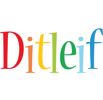 Ditleif birthday logo