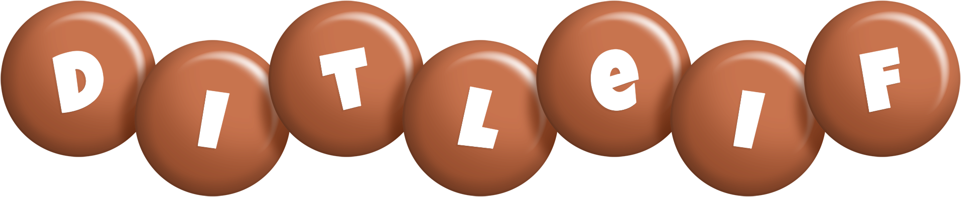 Ditleif candy-brown logo