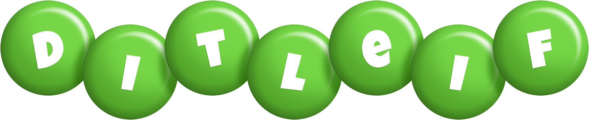 Ditleif candy-green logo