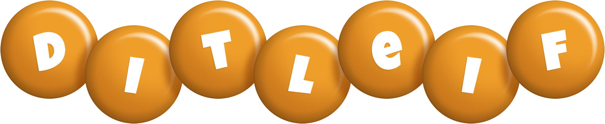 Ditleif candy-orange logo