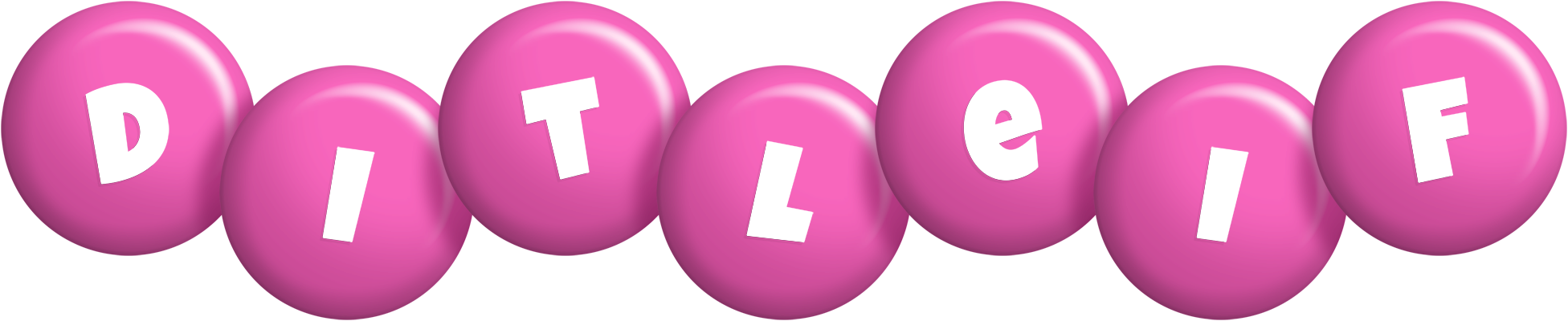 Ditleif candy-pink logo