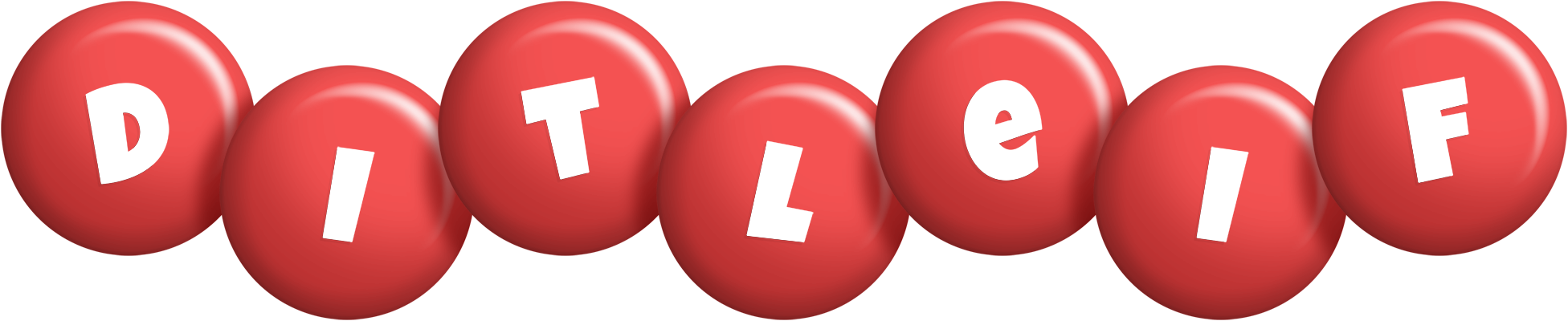 Ditleif candy-red logo