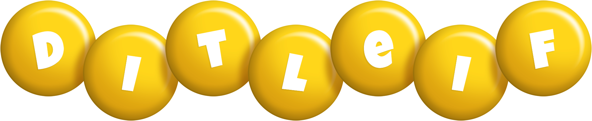 Ditleif candy-yellow logo
