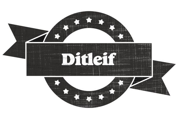 Ditleif grunge logo