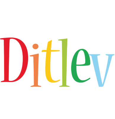 Ditlev birthday logo