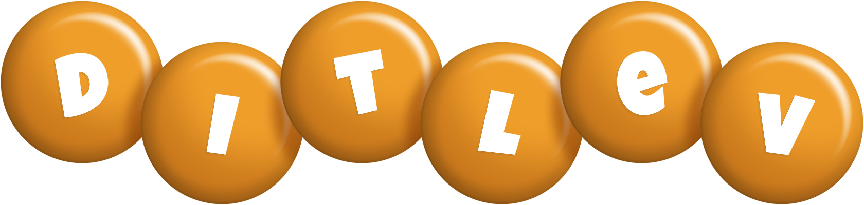 Ditlev candy-orange logo