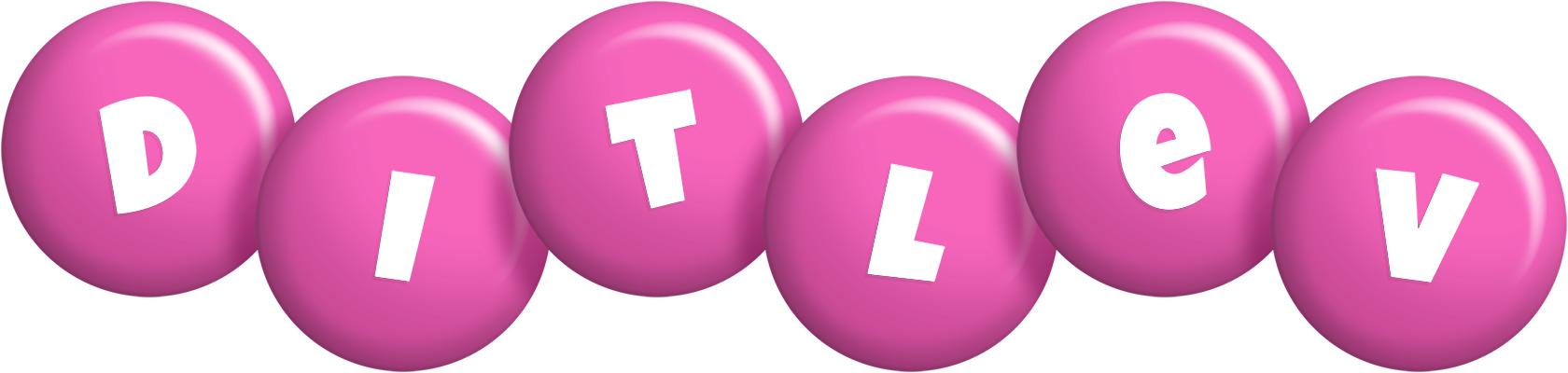 Ditlev candy-pink logo