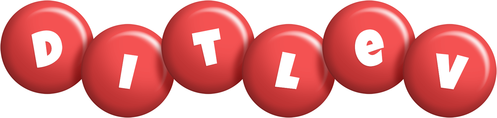 Ditlev candy-red logo