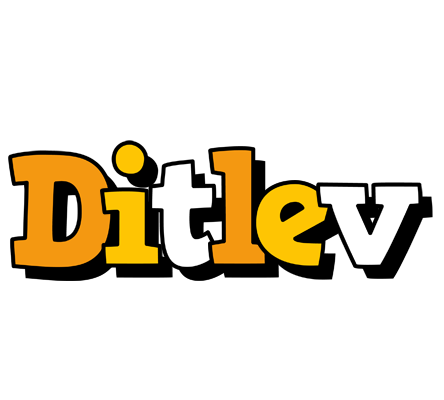 Ditlev cartoon logo