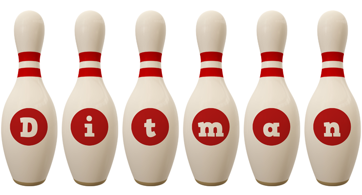 Ditman bowling-pin logo