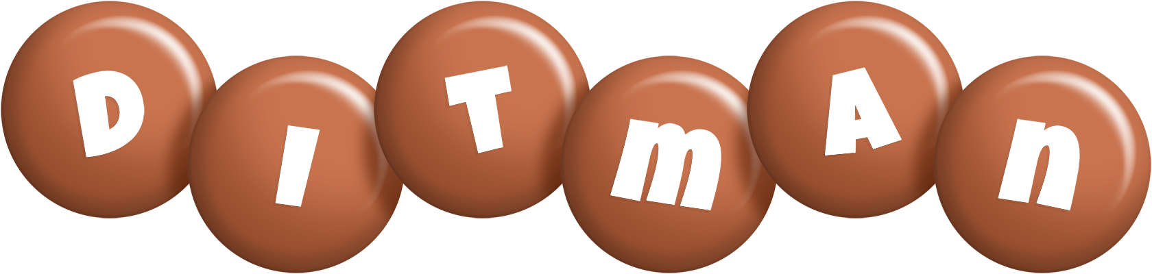 Ditman candy-brown logo