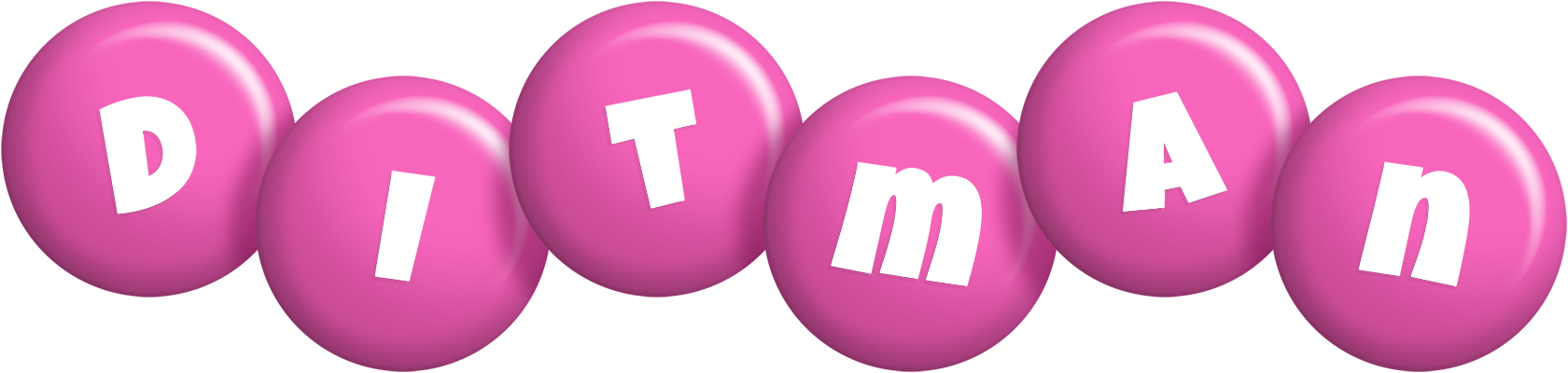 Ditman candy-pink logo