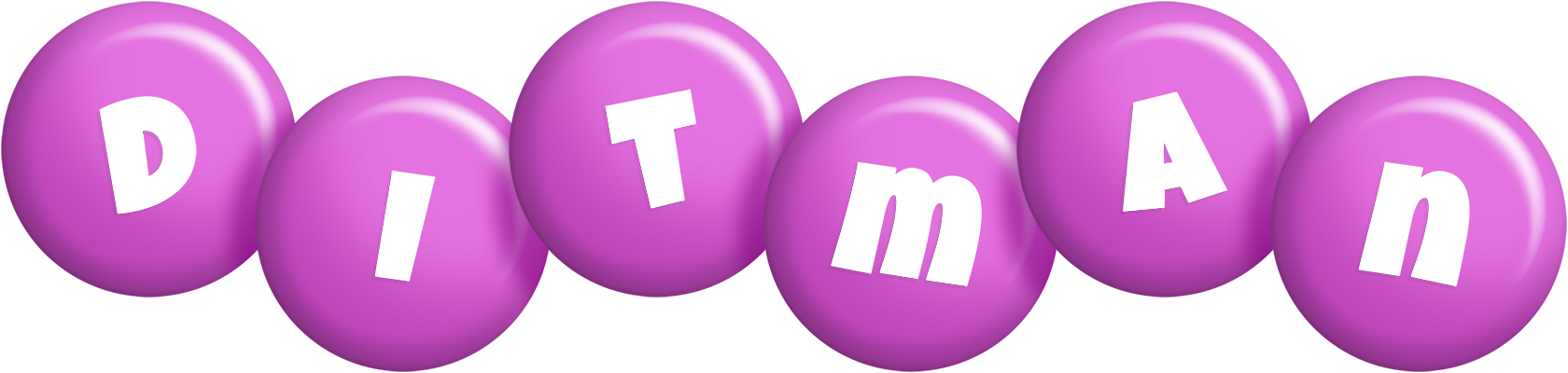Ditman candy-purple logo