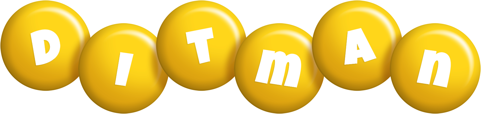 Ditman candy-yellow logo