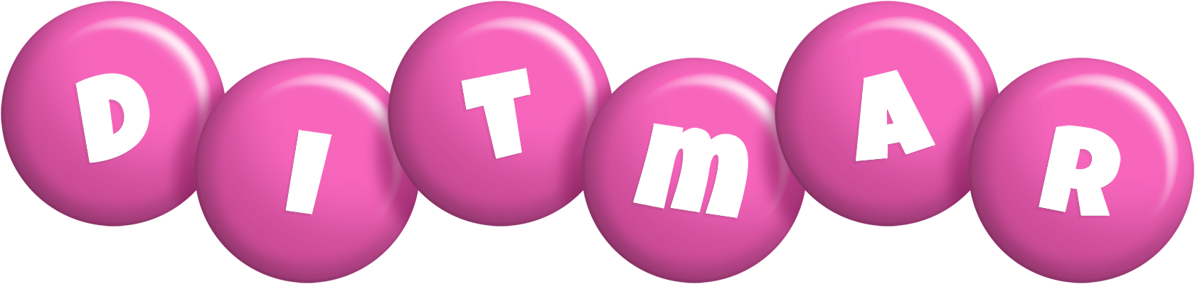 Ditmar candy-pink logo