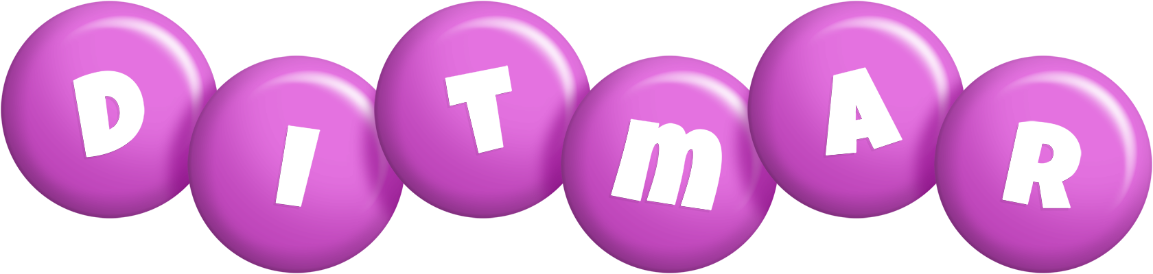 Ditmar candy-purple logo