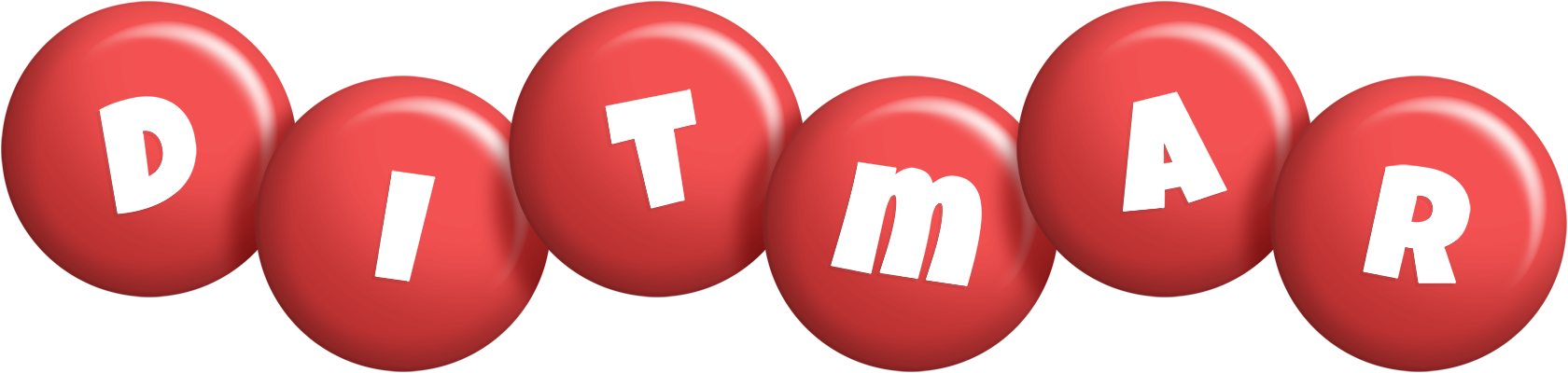 Ditmar candy-red logo