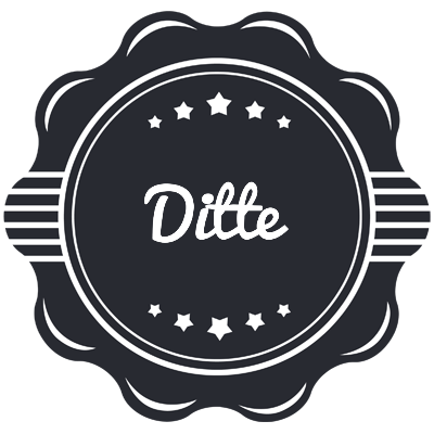 Ditte badge logo