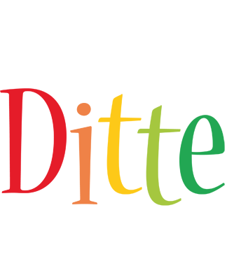 Ditte birthday logo
