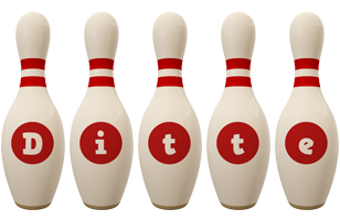 Ditte bowling-pin logo