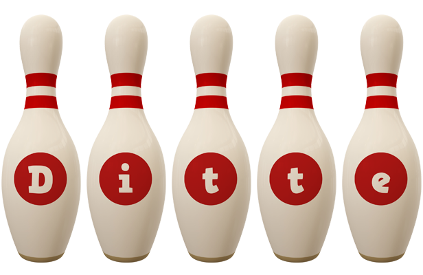 Ditte bowling-pin logo