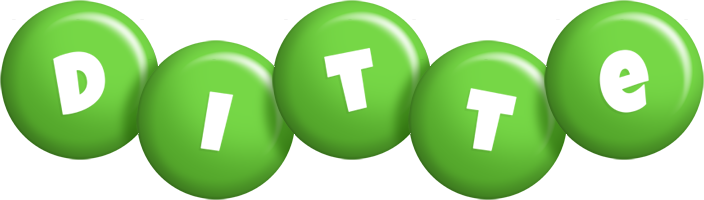 Ditte candy-green logo