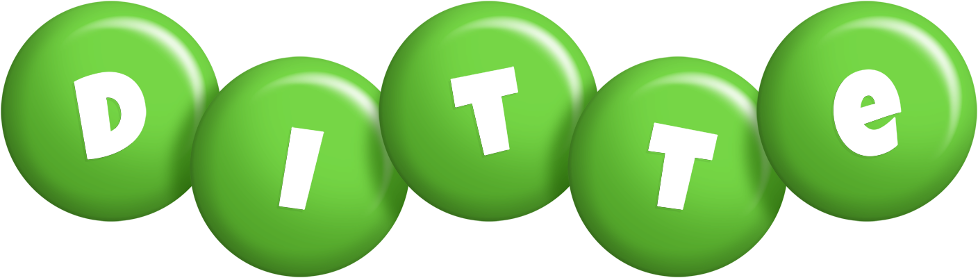 Ditte candy-green logo