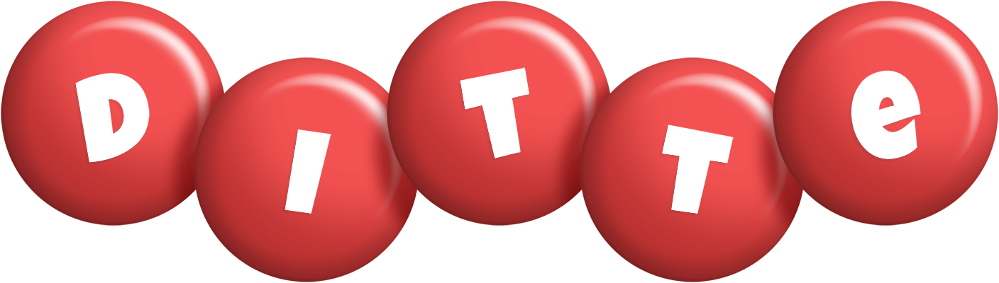 Ditte candy-red logo