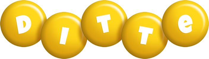Ditte candy-yellow logo