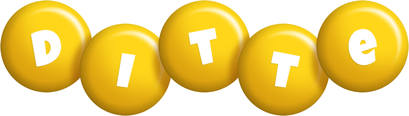Ditte candy-yellow logo