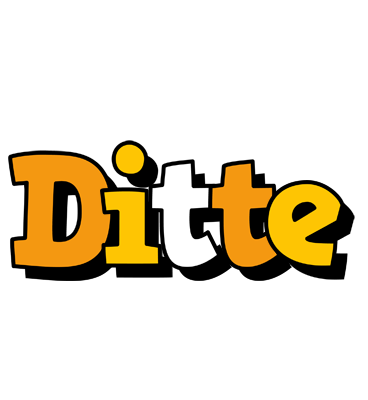 Ditte cartoon logo