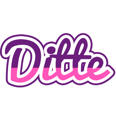 Ditte cheerful logo