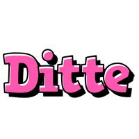 Ditte girlish logo