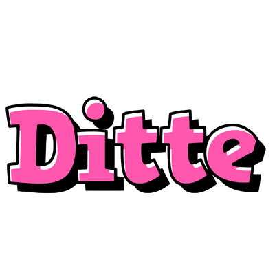 Ditte girlish logo