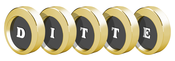 Ditte gold logo