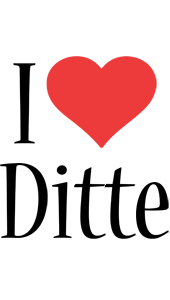 Ditte i-love logo
