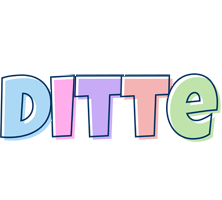 Ditte pastel logo