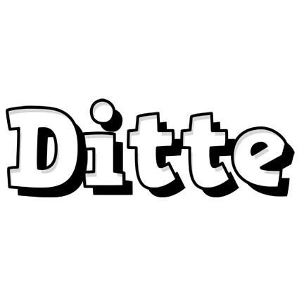 Ditte snowing logo