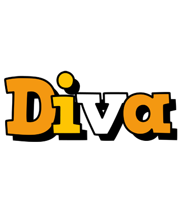 Diva cartoon logo