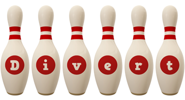 Divert bowling-pin logo