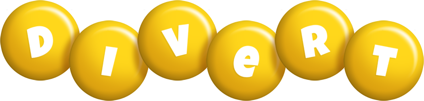 Divert candy-yellow logo