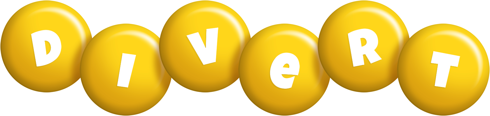 Divert candy-yellow logo