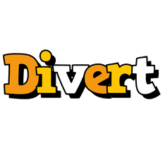 Divert cartoon logo