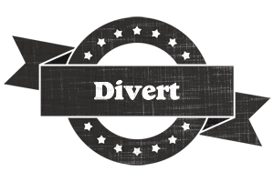 Divert grunge logo