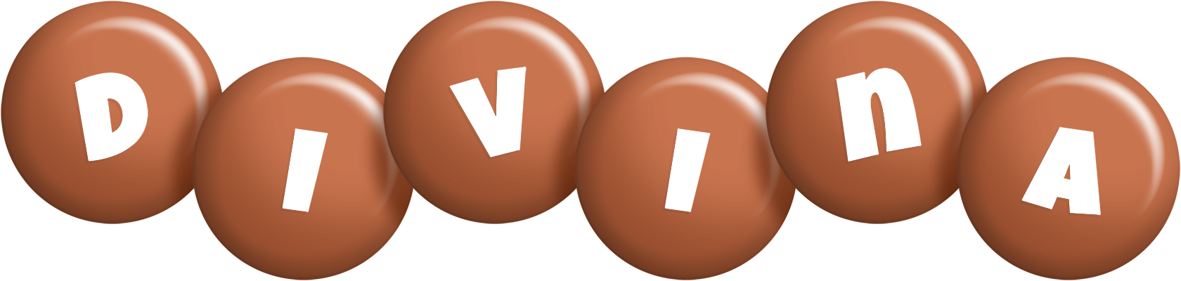 Divina candy-brown logo