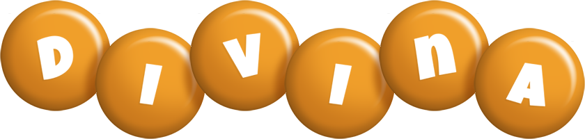 Divina candy-orange logo