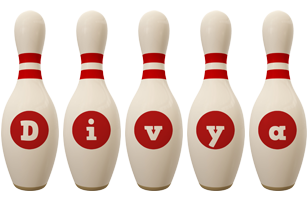 Divya bowling-pin logo
