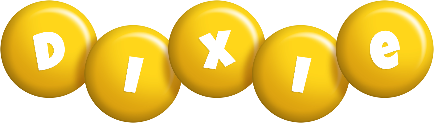 Dixie candy-yellow logo