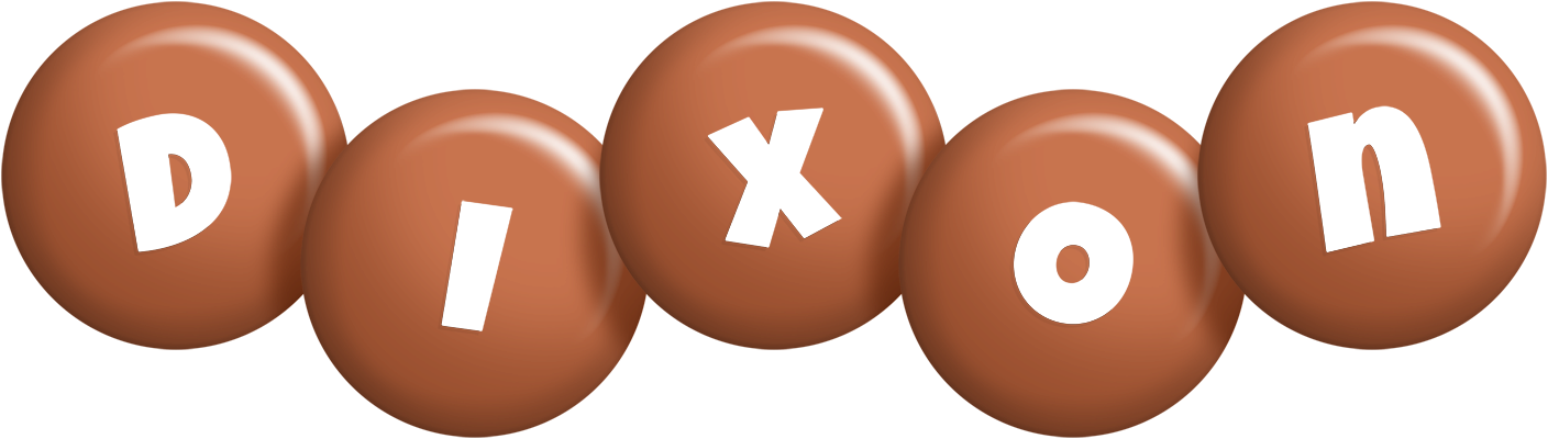 Dixon candy-brown logo