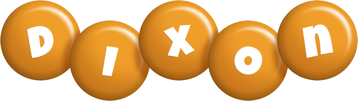Dixon candy-orange logo